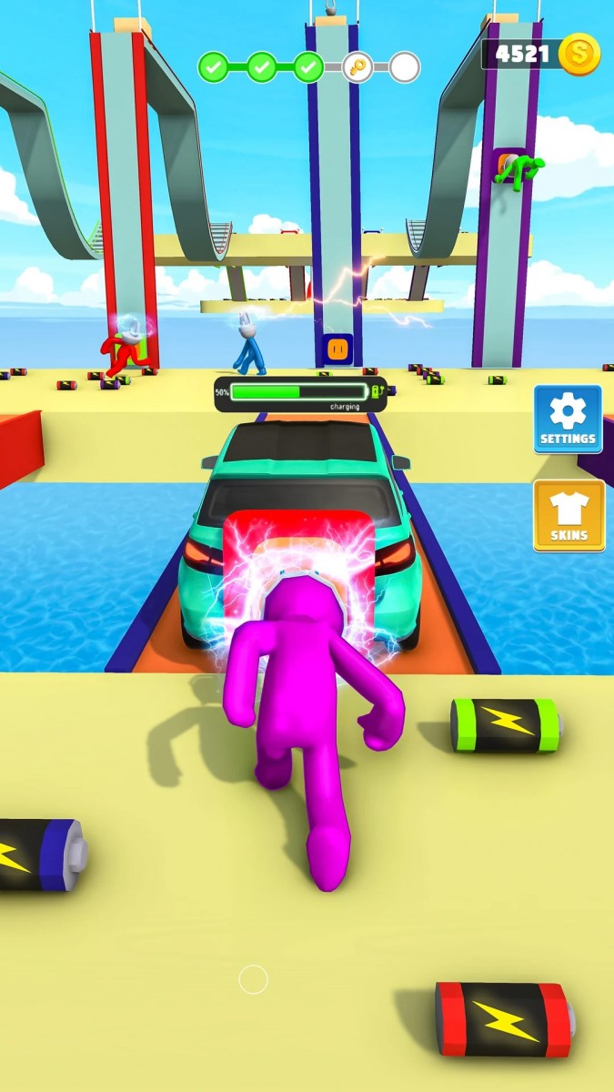 Head Connector Plug Race Game