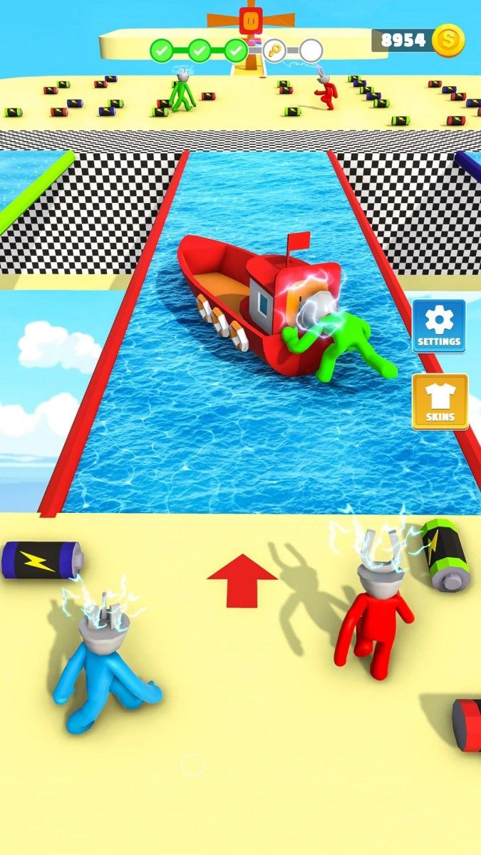 Head Connector Plug Race Game